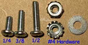 4/40 x 1/4 Phillips Screw