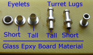 Tall Turret Lugs for .125 inch board